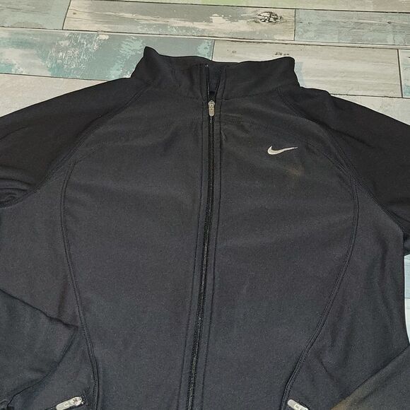 Black Nike Half Zip Jacket sz Small - Picture 2 of 5